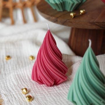 CANDELA ALBERO DI NATALE SWIRL