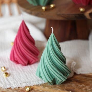 CANDELA ALBERO DI NATALE SWIRL
