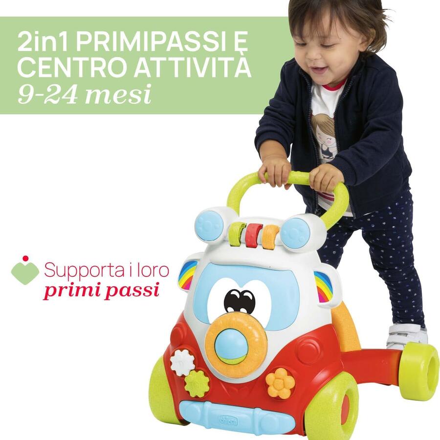 Chicco Primi passi Happy Hippy con centro attività manuali - 11335 - 9/24mesi