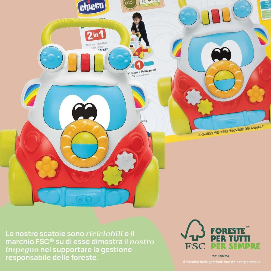 Chicco Primi passi Happy Hippy con centro attività manuali - 11335 - 9/24mesi