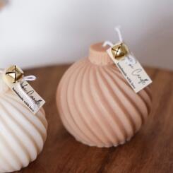 CANDELA PALLA DI NATALE SWIRL