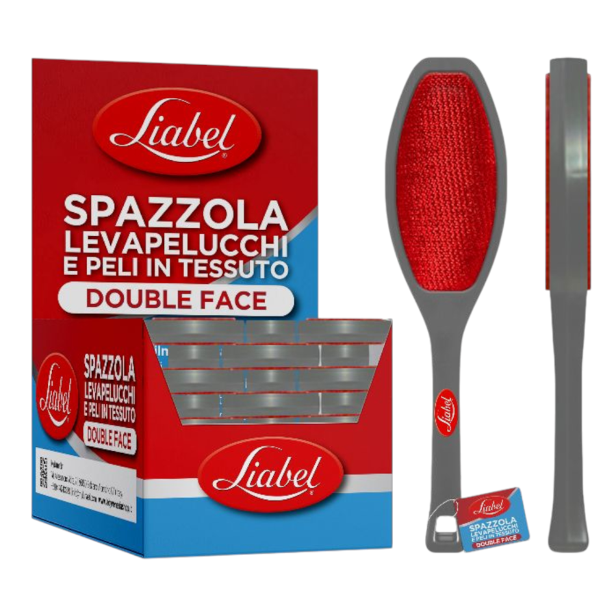 LIABEL SPAZZOLA LEVAPELUCCHI 2 FACCE (Confezione da 36 pezzi) 