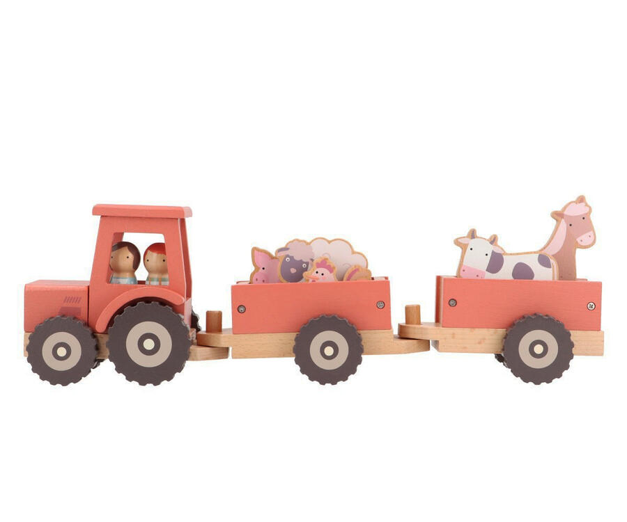 Farm Tractor Monnëka – Trattore in Legno da Costruire, dai 12 Mesi