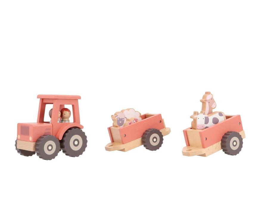 Farm Tractor Monnëka – Trattore in Legno da Costruire, dai 12 Mesi