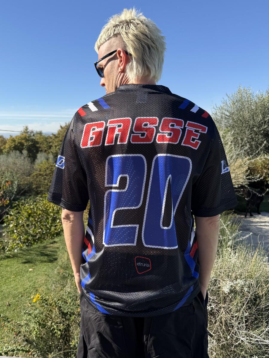  T-SHIRT GASSE LIMITED EDITION BIANCO/ROSSO/BLU