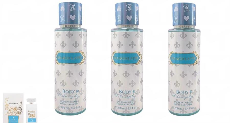 BODY PHILOSOPHY ACQUA PROFUMATA BIANCOLATTE DA 250 ml
 [Conf.da 6 pezzi]