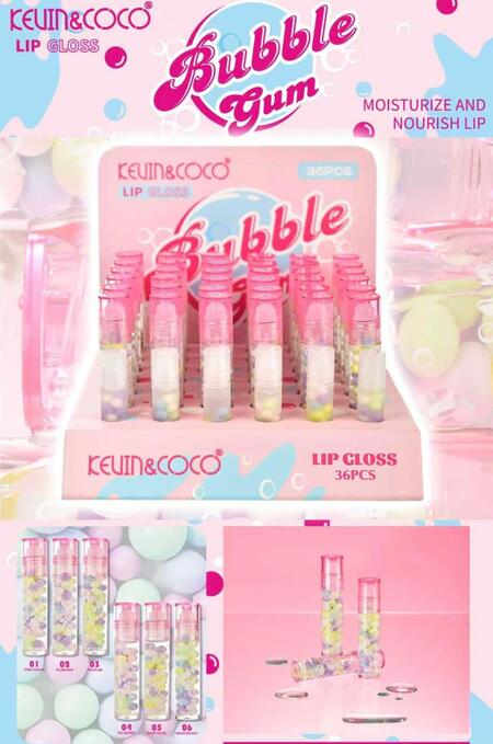 KEVIN & COCO LIPGLOSS BUBBLE GUM
 [Conf.da 36 pezzi]
