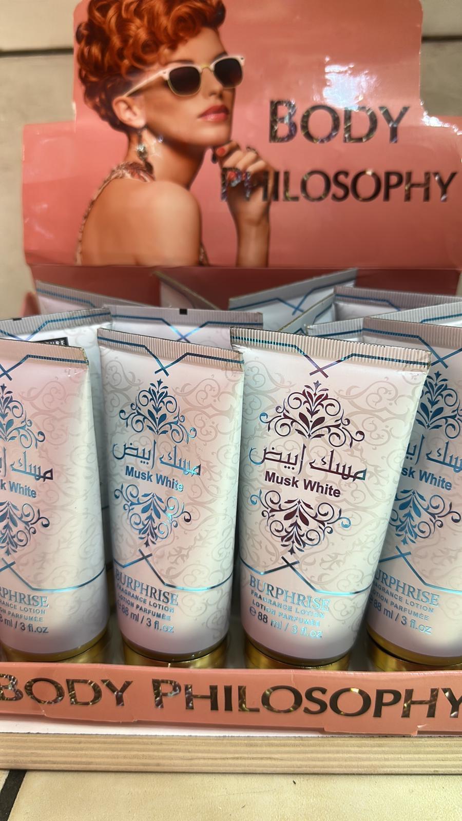 BODY PHILOSOPHY CREMA CORPO MUSK WHITE DA 88 ml
 [Conf.da 12 pezzi]