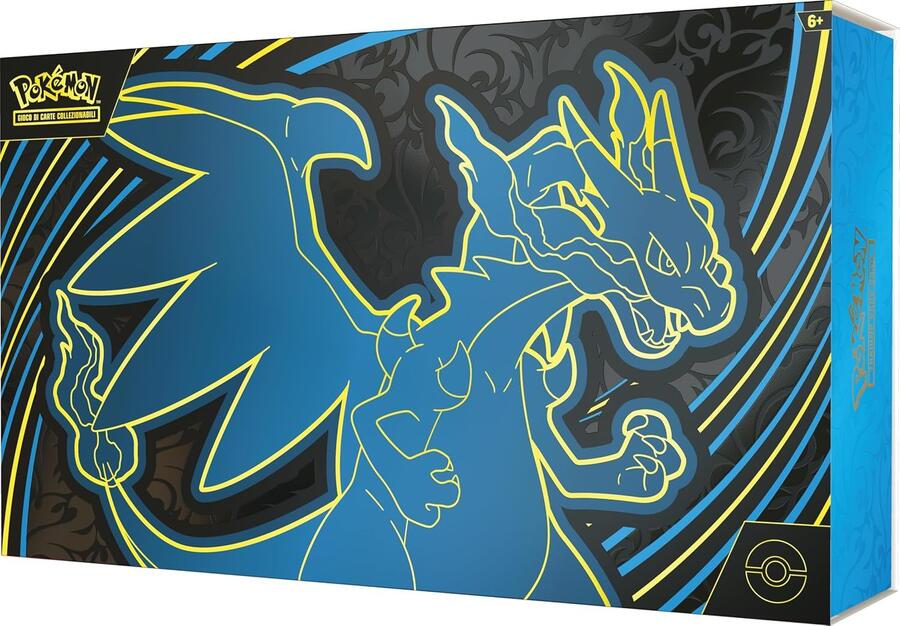 Pokèmon Collezione Ultra Premium Mega Charizard X-ex del GCC Pokèmon( due carte promozionali olografiche, 18 buste di espansione e accessori premium)