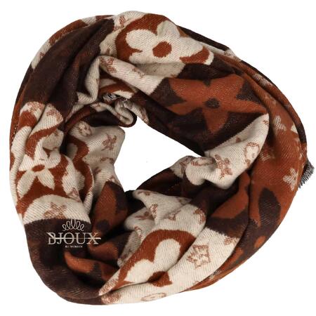 Sciarpa donna Everyday Chic Brown Viscosa Cashmere e Lana