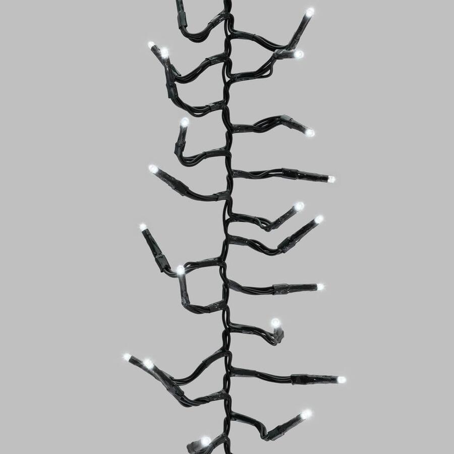 Luci di Natale Natalizie 2000 Led BIANCO FREDDO a Grappolo per ESTERNO/INTERNO 29 metri con 8 Giochi di luce, Timer, Cavo verde, Catena luminosa natalizia per Albero