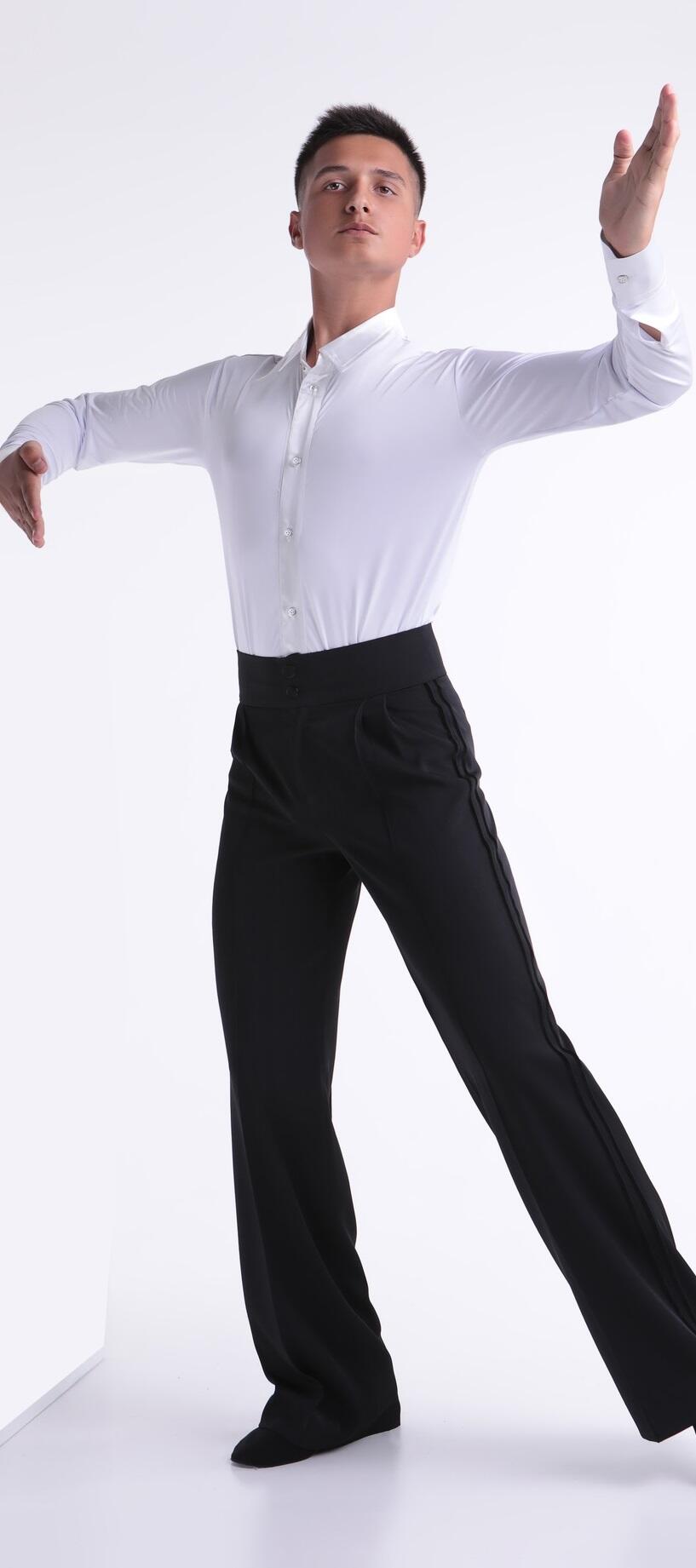 9-0014 Total white shirt in bi-elastic technical Lycra