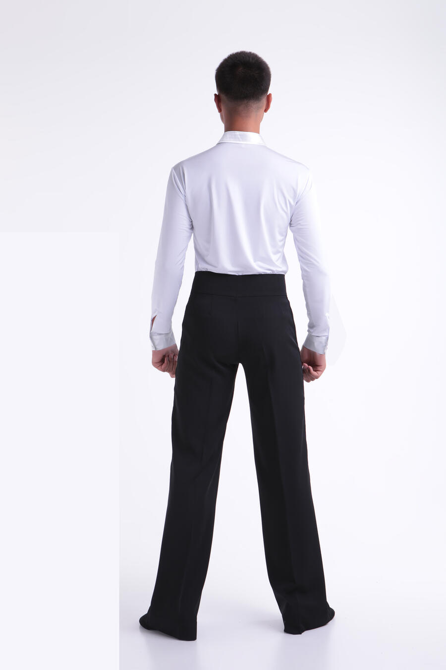 9-0014 Total white shirt in bi-elastic technical Lycra