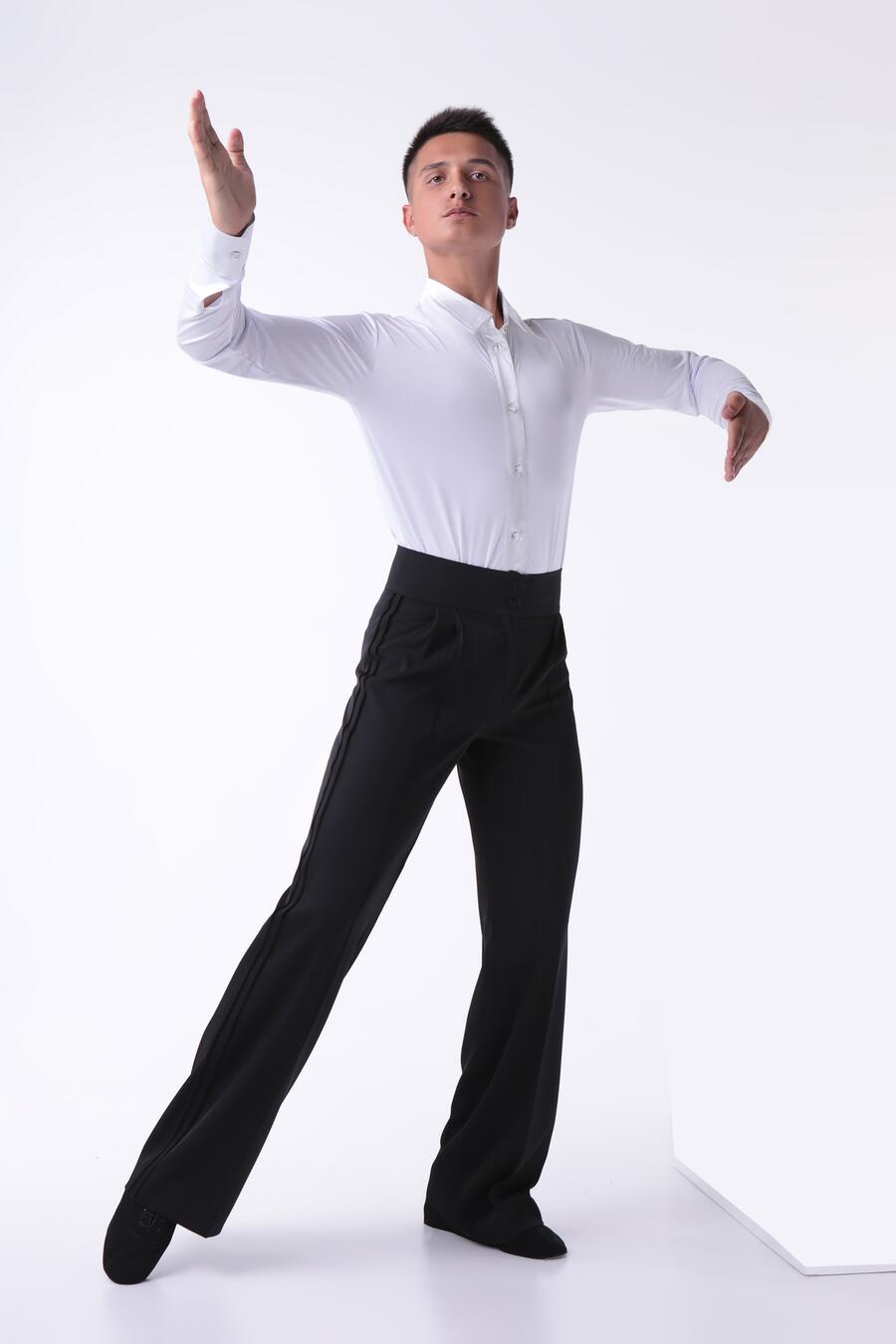9-0014 BODY Total white shirt in bi-elastic technical Lycra