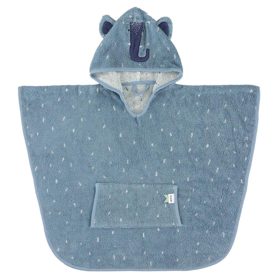 Poncho in cotone bio Mrs. Elephant – coccole dopo il bagnetto