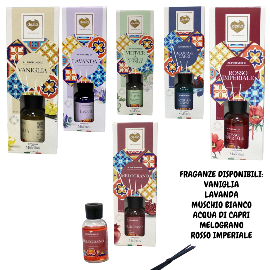 DEALO DIFFUSORE DEO AMBIENTE 30 ML (Confezione da 24 pezzi)