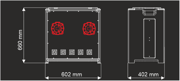 Quadro di distribuzione principale in cassa chiusa CU-CIN 5/1F