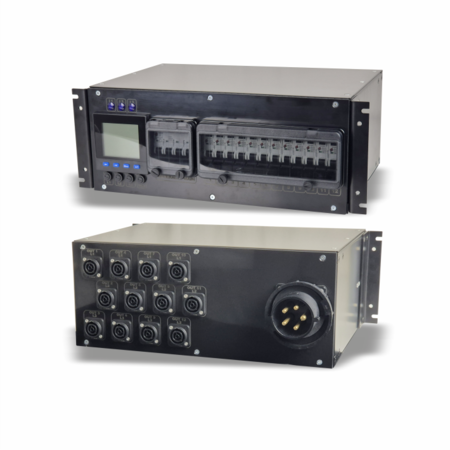 Quadro Trifase 32A rack 19" 4U RA-CIN 1F