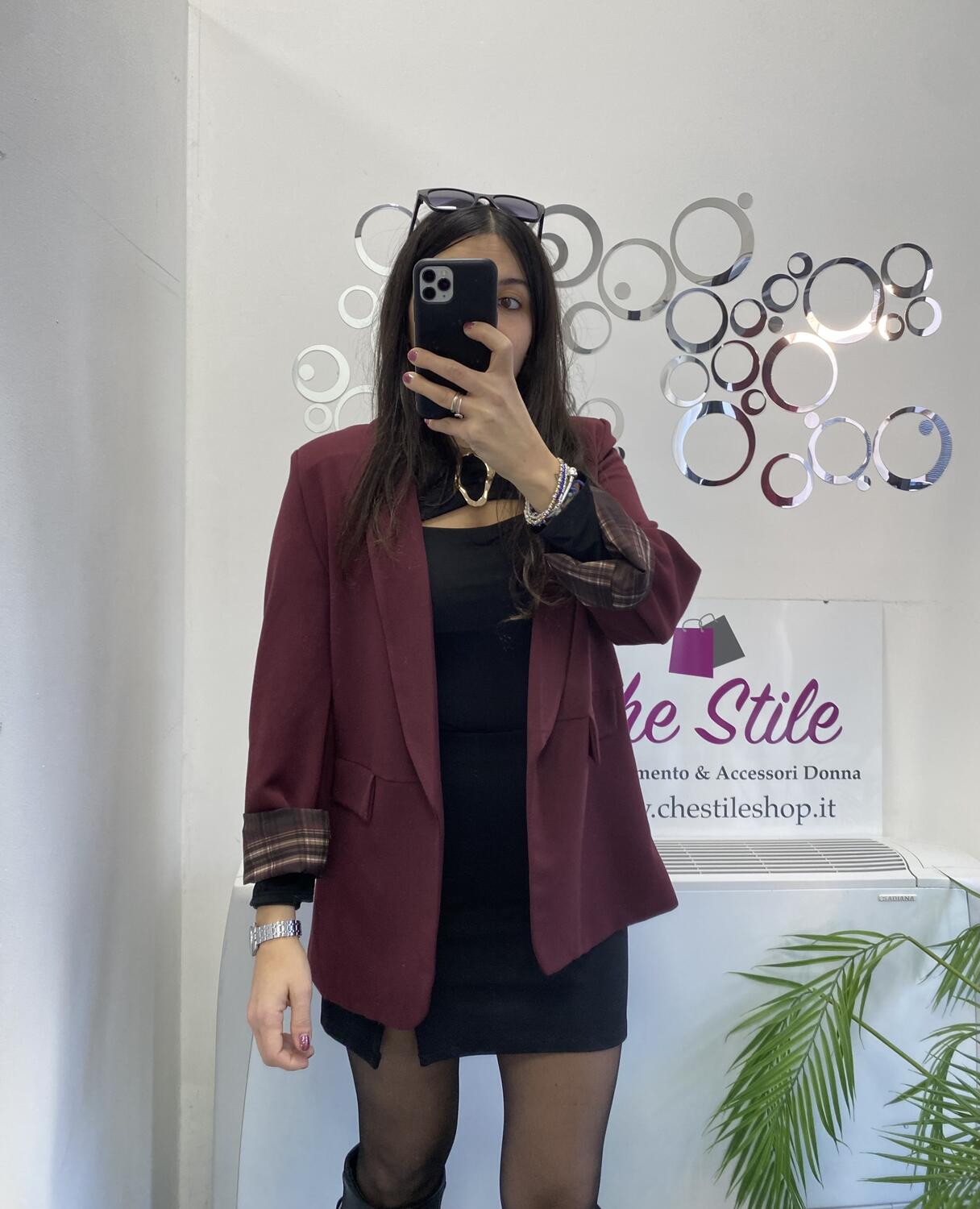 NOVITÀ Giacca con fodera a scacchi