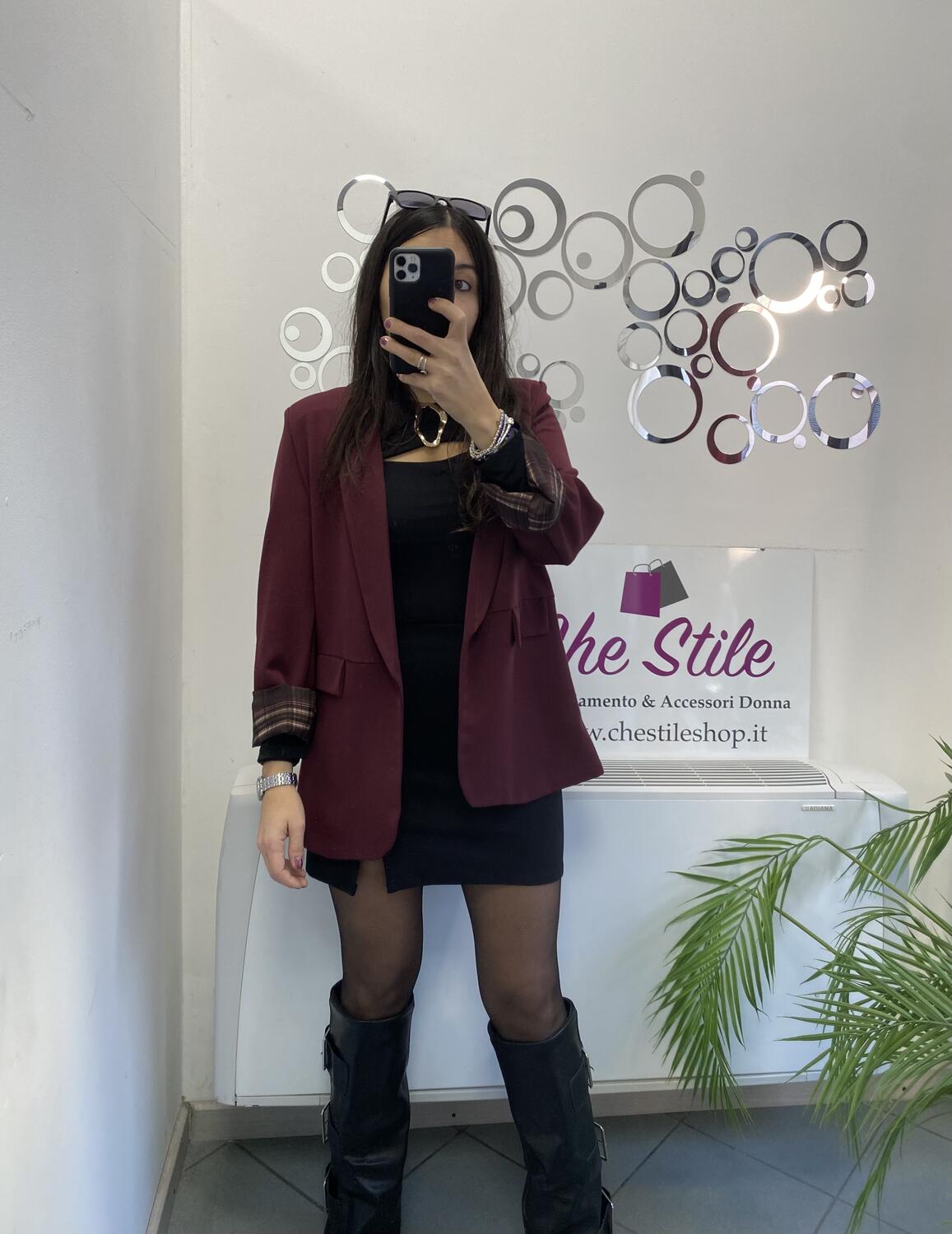 NOVITÀ Giacca con fodera a scacchi