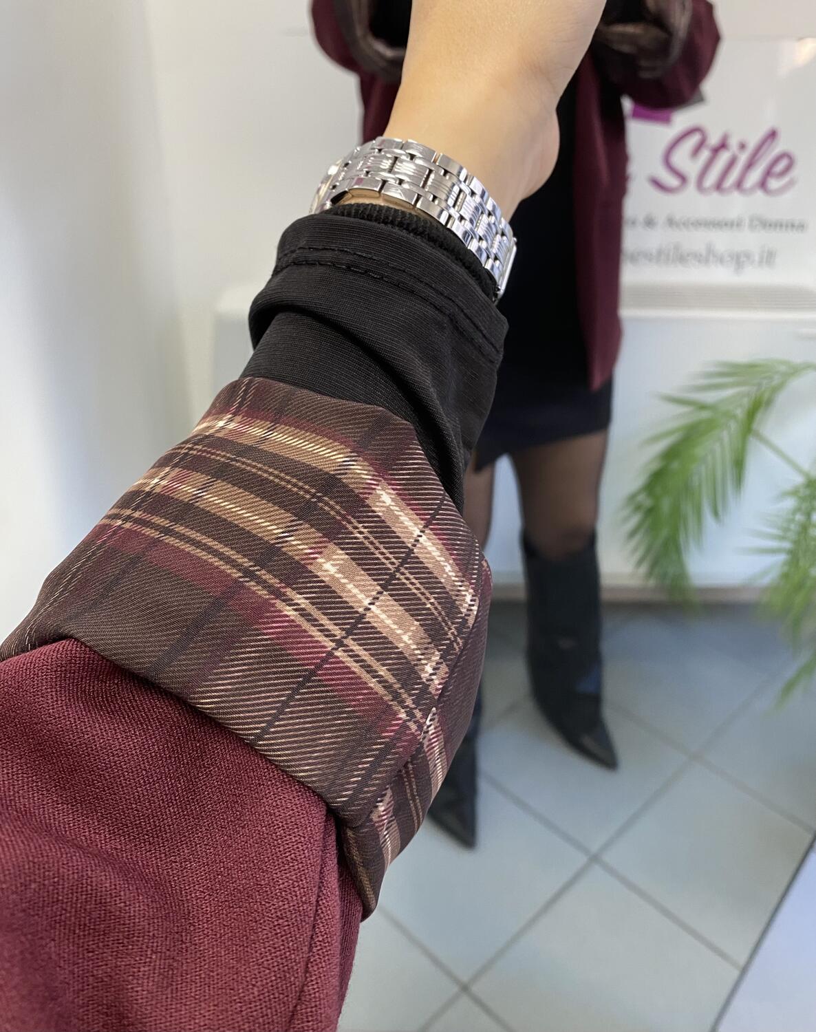 NOVITÀ Giacca con fodera a scacchi