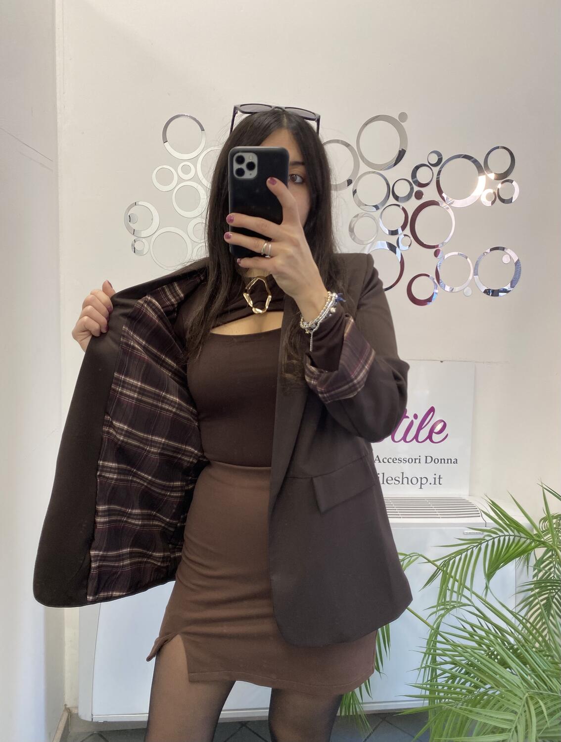 NOVITÀ Giacca con fodera a scacchi