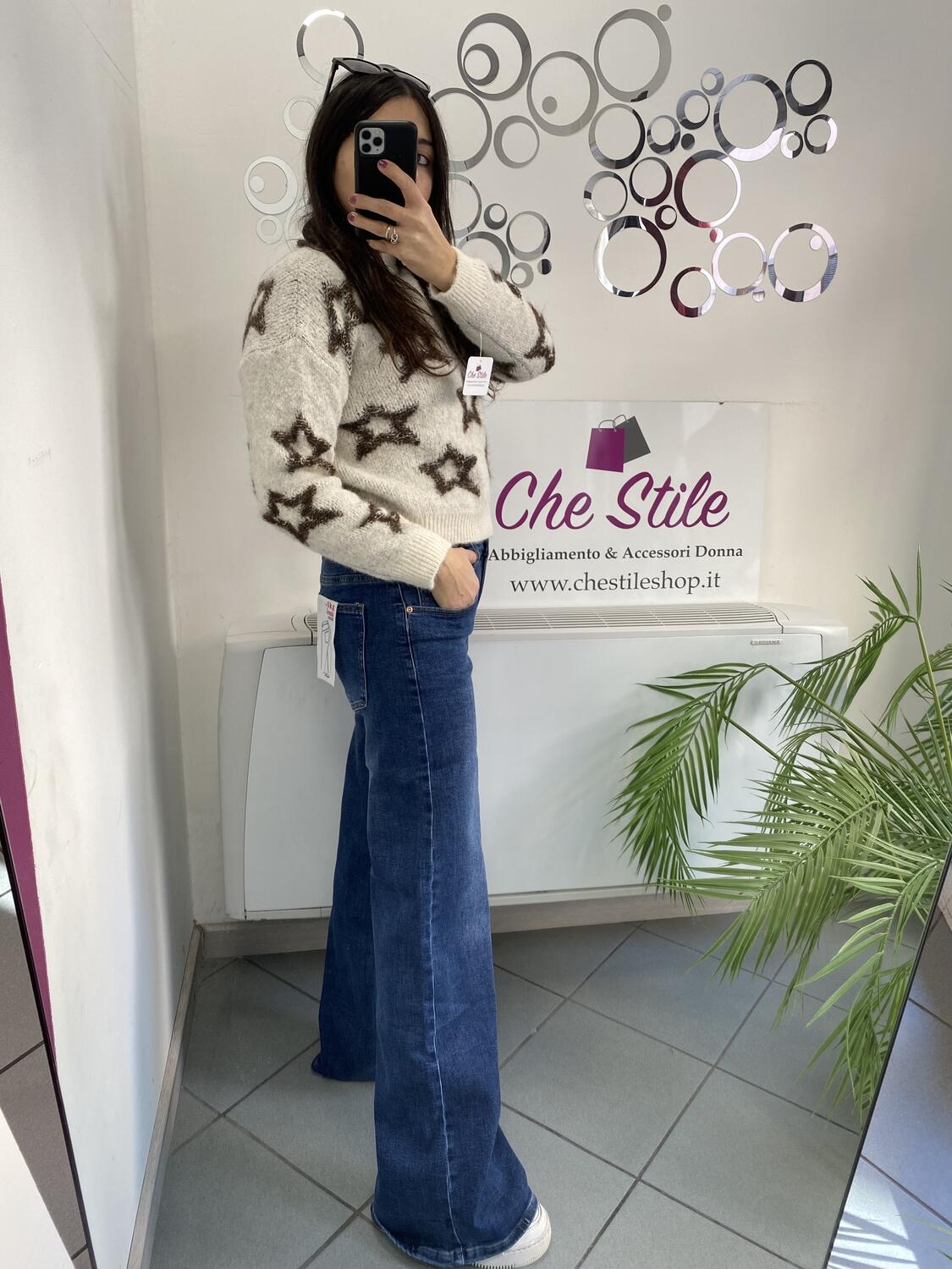 NOVITÀ Pull stelle misto lana e mohair