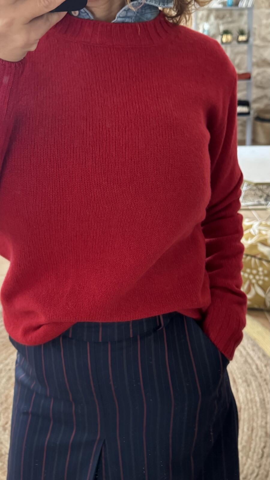 Pullover puro cashmere Red 