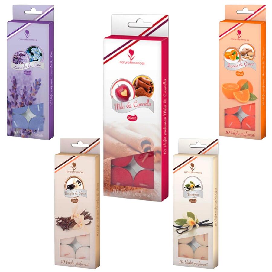 DEALO CANDELE TEALIGH 10 PEZZI (Confezione da 24 pezzi)