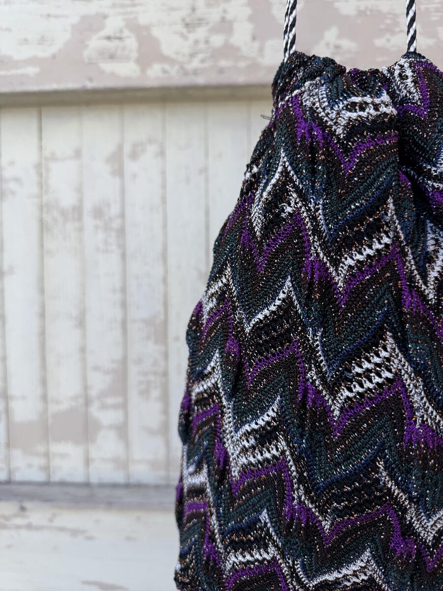 Secchiello  sfumature ottanio melanzana 