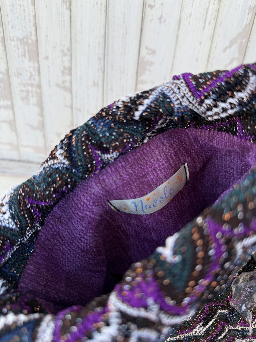 Secchiello  sfumature ottanio melanzana 