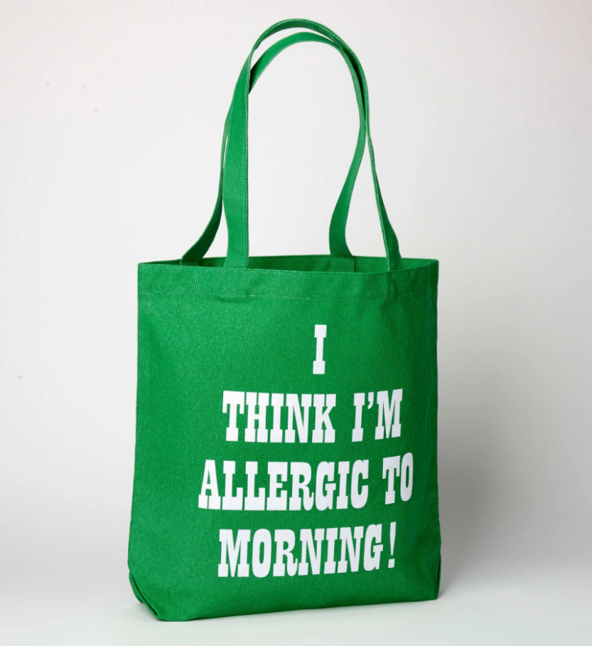 PEANUTS - SHOPPER: Allergic to Morning! / TOTE BAG