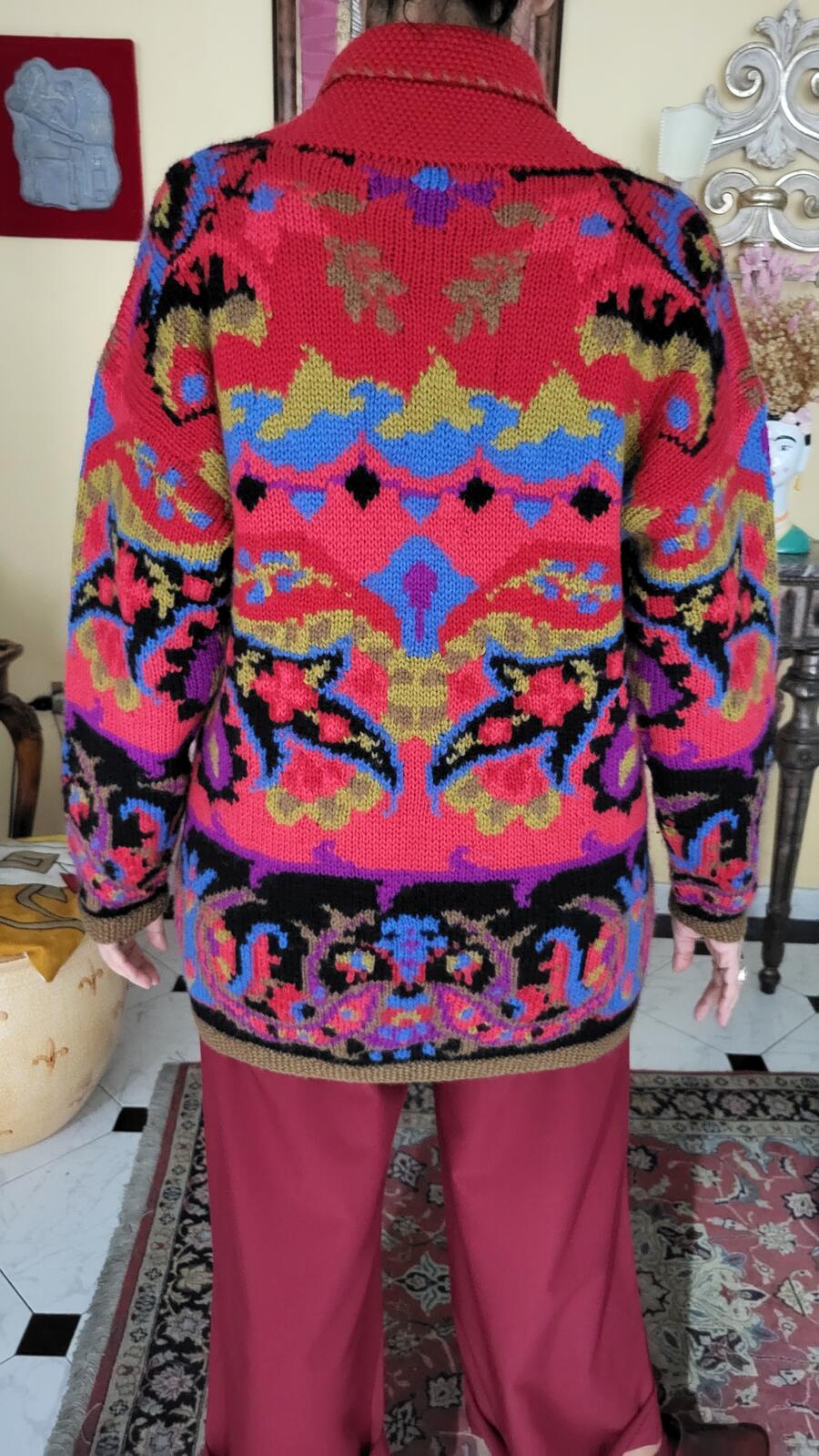 Maxi Cardigan Grafico 