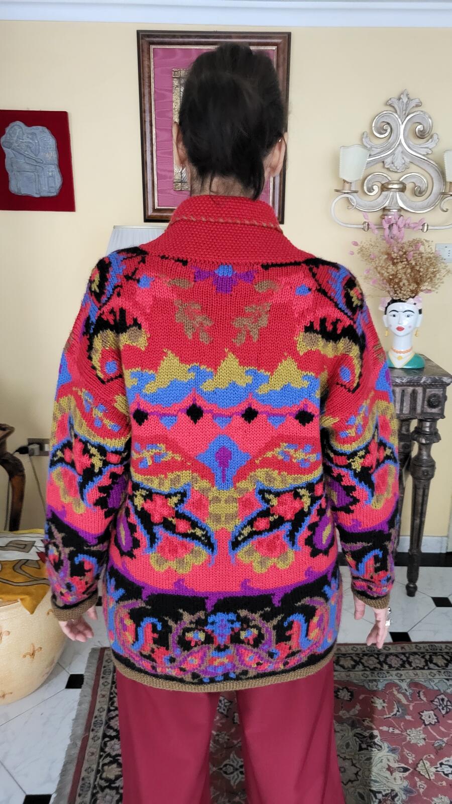 Maxi Cardigan Grafico 