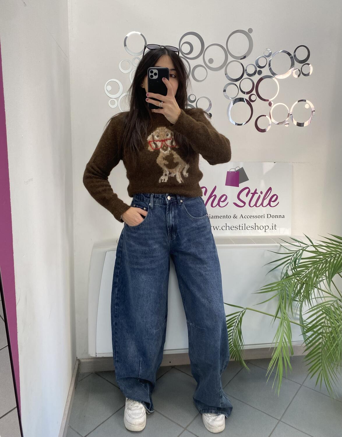 NOVITÀ Pull cagnolino misto lana e mohair