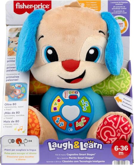 Cagnolino Smart Stages peluche musicale - Fisher price - JDF26 - 6+mesi