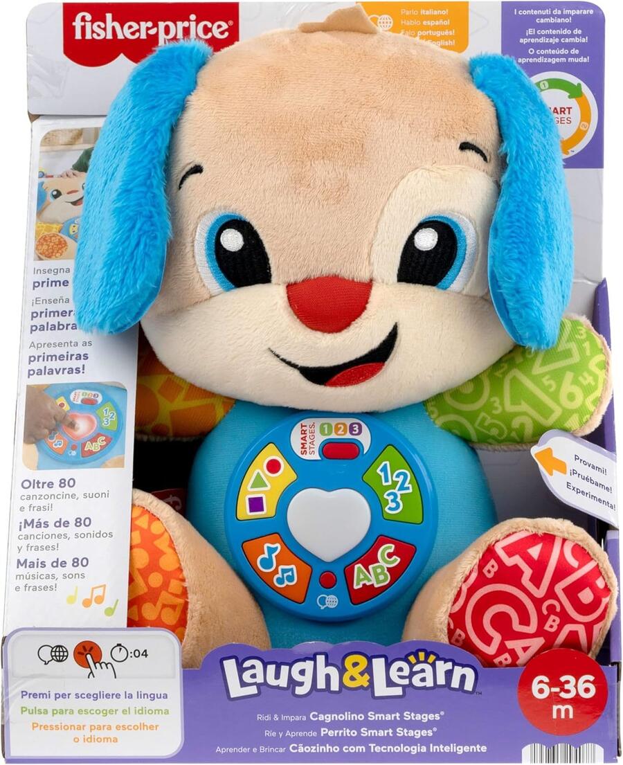 Cagnolino Smart Stages peluche musicale - Fisher price - JDF26 - 6+mesi