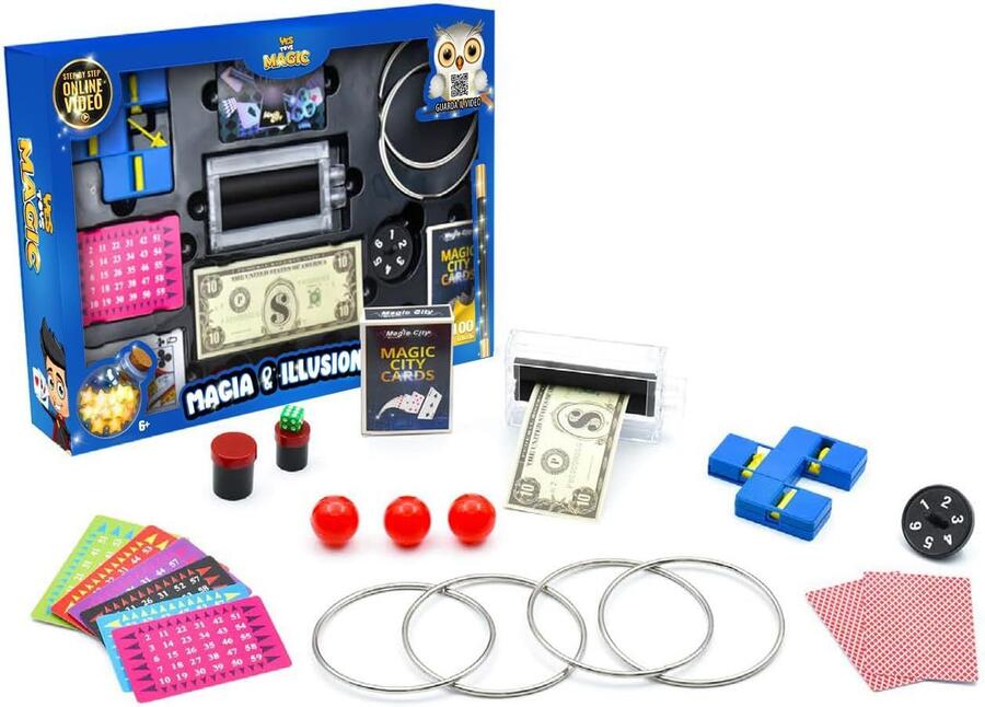 Magia e Illusionismo 100 Trucchi gioco in scatola - Maggio3 - 52492 - 6+