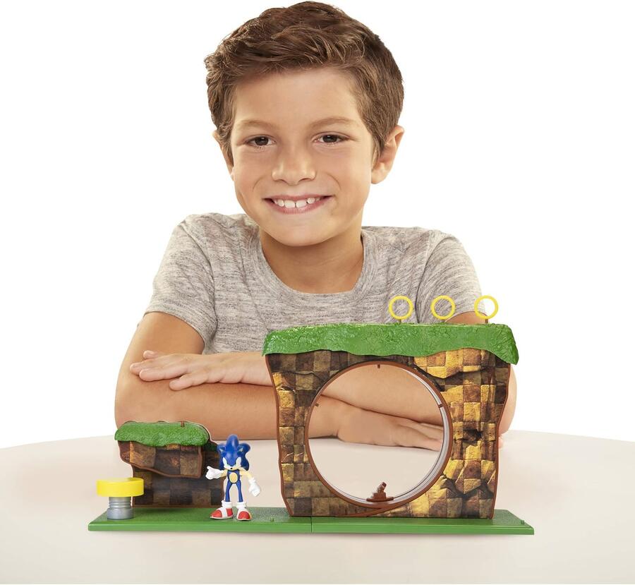 Sonic Playset La Collina Verde - Jakks - 40393 - 3+