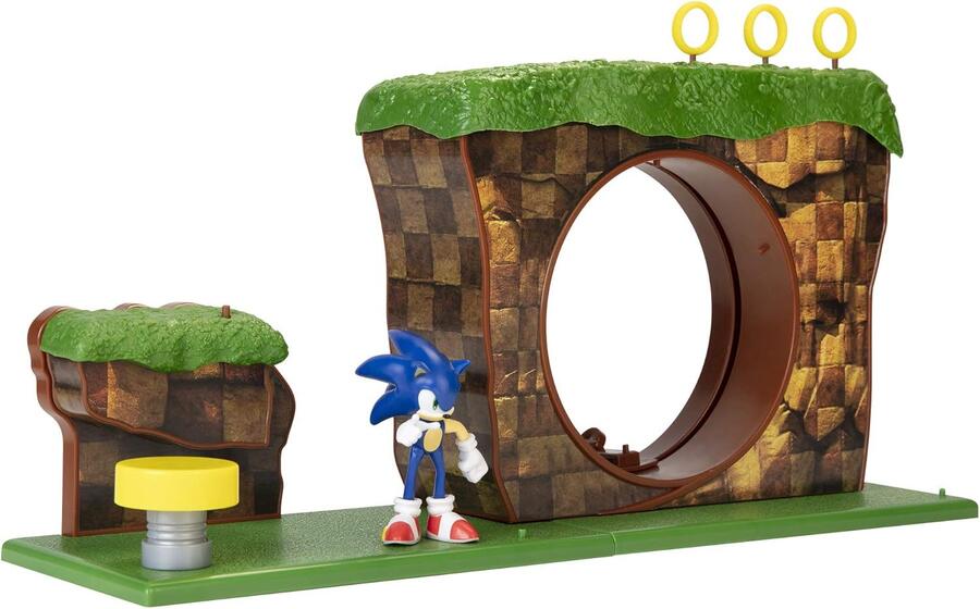 Sonic Playset La Collina Verde - Jakks - 40393 - 3+