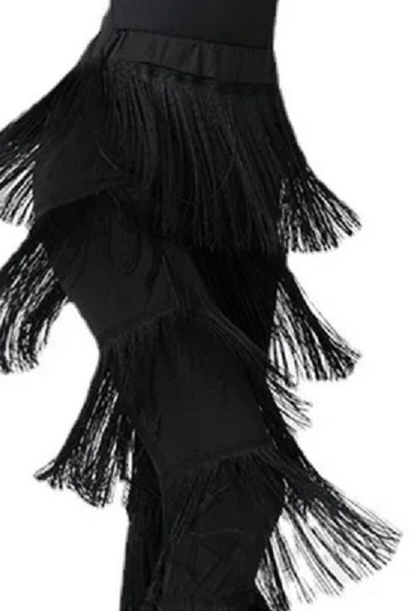 Pantaloni in tessuto tecnico con frange 1-0034