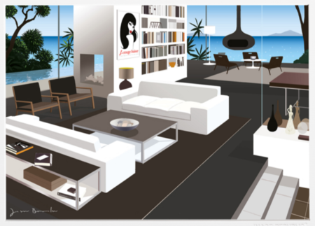 JASON BROOKS, STAMPA 56x76 cm: SEAVIEW 360