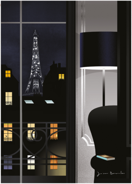 JASON BROOKS, STAMPA 56x76 cm: PARIS BY NIGHT