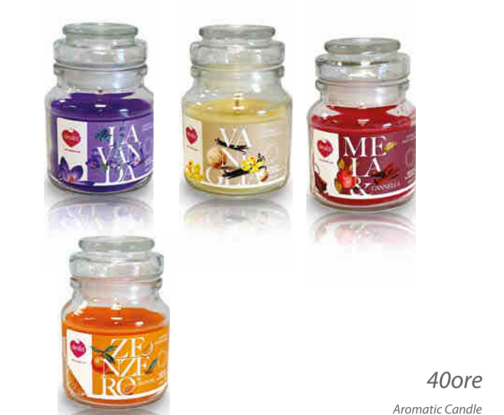 DEALO CANDELA PROFUMATA IN VETRO 120 GR (Confezione da 12 pezzi) 