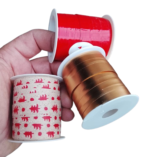 Confezione 12 rotoli nastri natalizi assortiti