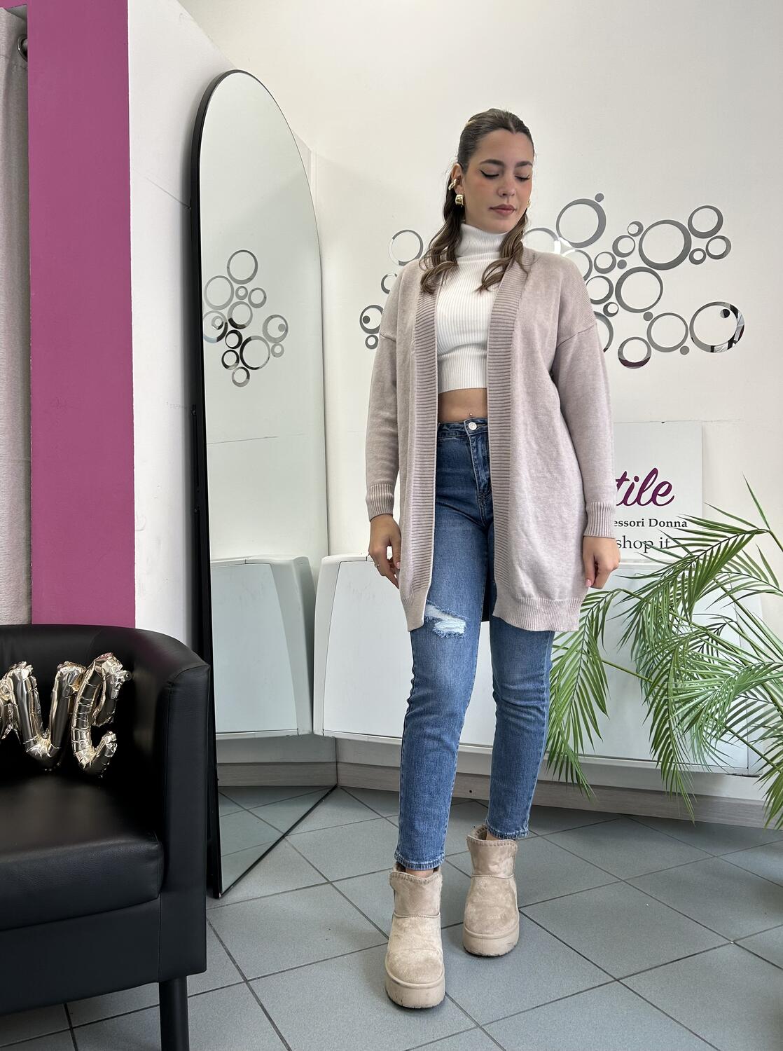 NOVITÀ Cardigan lungo in viscosa