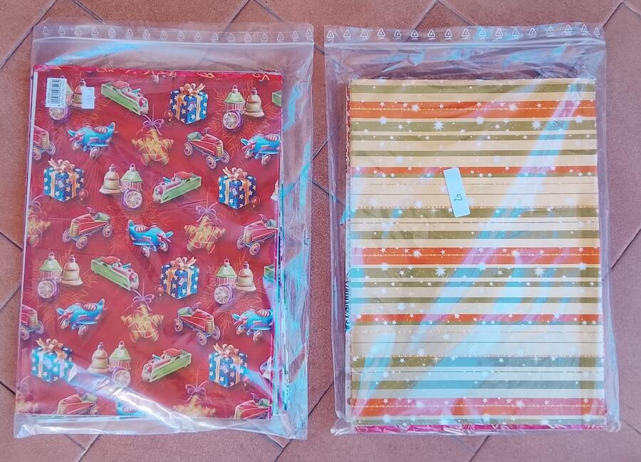 Maxi Kit 20 Fogli Carta Regalo Natalizia Assortita (70x100 cm)