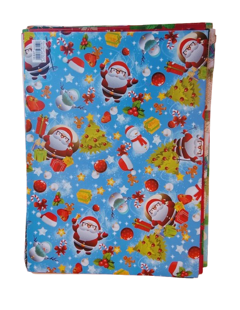 Maxi Kit 20 Fogli Carta Regalo Natalizia Assortita (70x100 cm)