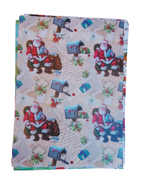 Maxi Kit 20 Fogli Carta Regalo Natalizia Assortita (70x100 cm)