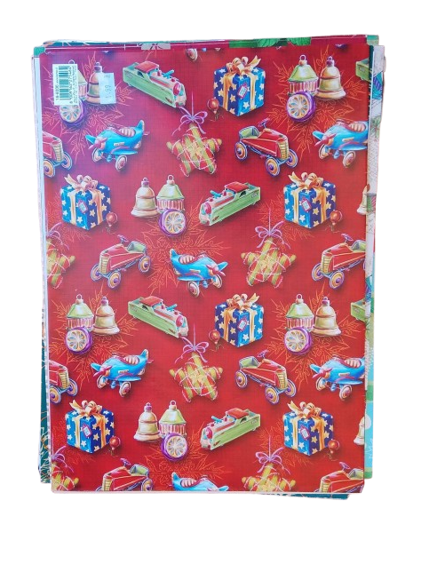 Maxi Kit 20 Fogli Carta Regalo Natalizia Assortita (70x100 cm)